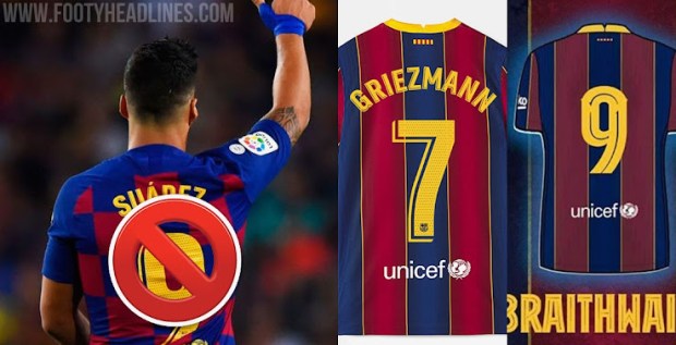 This way, the jersey, name and number are identical to those offered by the club's official store. Barca Changes 7 Squad Numbers For 20 21 Season Footy Headlines